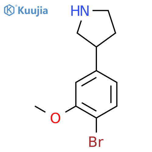 3-(4-bromo-3-methoxyphenyl)pyrrolidine structure