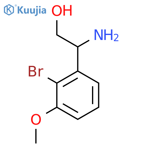 2-amino-2-(2-bromo-3-methoxyphenyl)ethan-1-ol structure