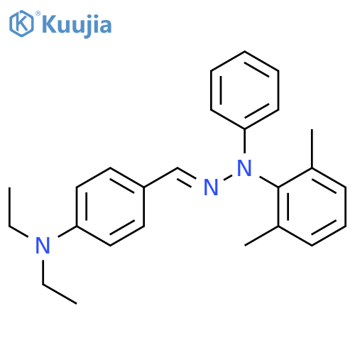 Benzaldehyde, 4-(diethylamino)-, (2,6-dimethylphenyl)phenylhydrazone, (E)- (9CI) structure