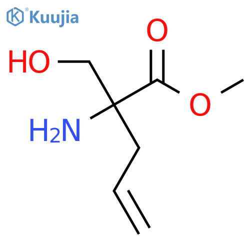 2-Amino-2-hydroxymethyl-pent-4-enoic acid methyl ester structure