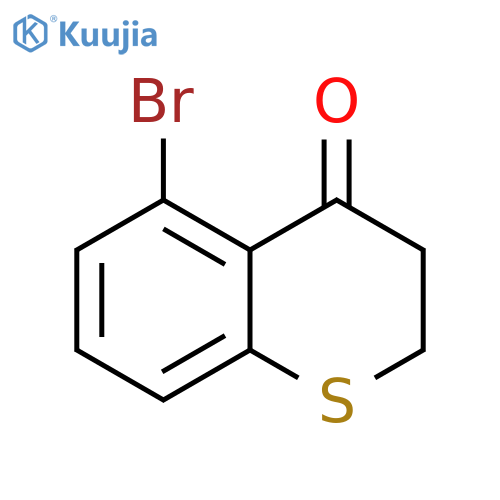 4H-1-Benzothiopyran-4-one, 5-bromo-2,3-dihydro- structure
