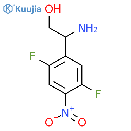 2-amino-2-(2,5-difluoro-4-nitrophenyl)ethan-1-ol structure