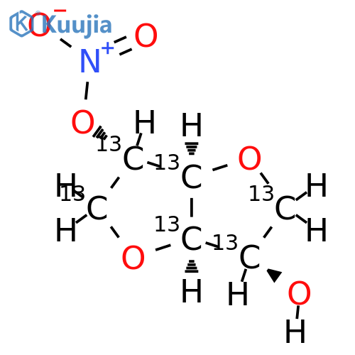 Isosorbide-13C6 2-Nitrate (>90%) structure