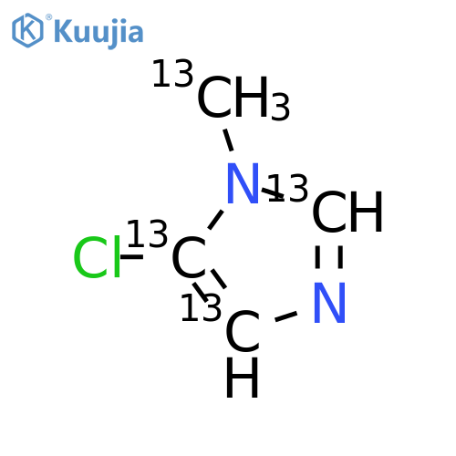 5-Chloro-1-methylimidazole-13C4 structure