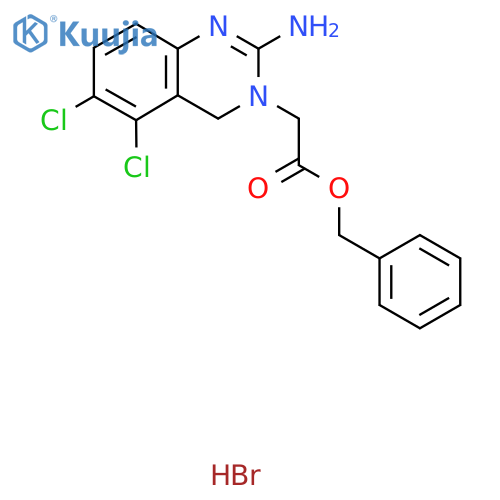 2-Amino-5,6-dichloro-3(4H)-quinazoline Acetic Acid Benzyl Ester Hydrobromide structure