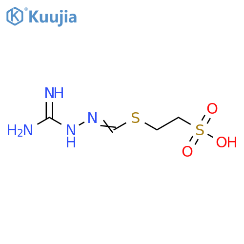 2-(Guanidino)(imino)methylsulfanylethanesulfonic Acid structure