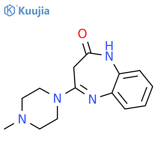 1,3-Dihydro-2-oxo-4-(4-methyl-1-piperazinyl)-3H-1,5-benzodiazepine structure