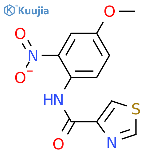 N-(4-Methoxy-2-nitrophenyl)-4-thiazolecarboxamide-13C2,15N structure