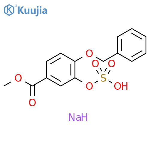 4-Benzyloxy-3-(sulfooxy)benzoic Acid 3-O-Sulfate Sodium Salt Methyl Ester structure