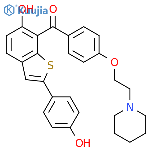 3-Des4-(2-Piperidinyl)ethoxybenzoyl-7-4-(2-Piperidinyl)ethoxybenzoyl Raloxifene (>90%) structure