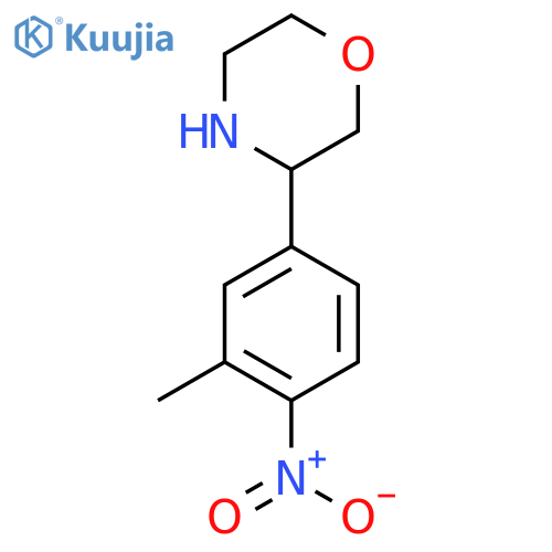 3-(3-methyl-4-nitrophenyl)morpholine structure