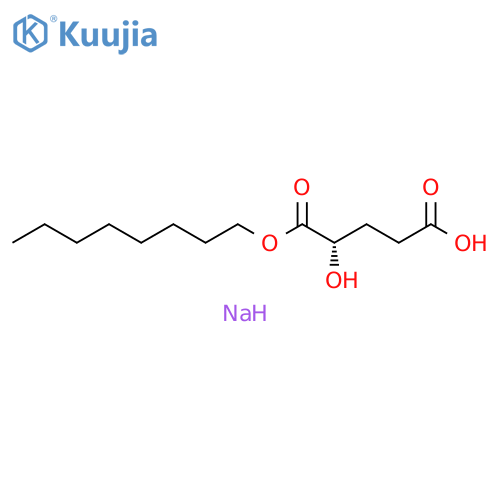 (2S)-2-Hydroxyglutaric Acid Octyl Ester Sodium Salt structure