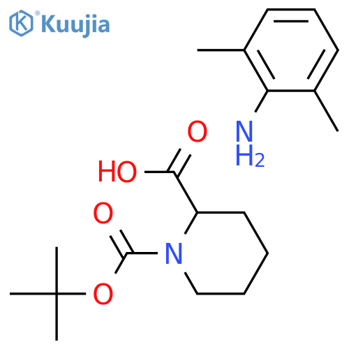 N-tert-Butyloxycarbonyl-L-pipecolic Acid 2,6-Dimethyl-benzenamine Ester structure