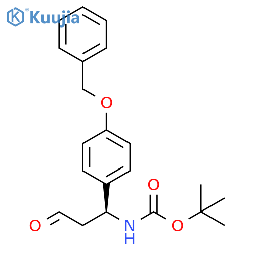 (βS)-β-(1,1-tert-Butyloxycarbonyl)amino-4-benzyloxy-benzenepropionic Aldehyde structure