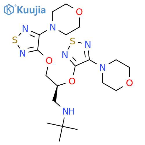 2-4-(4-Morpholinyl)-1,2,5-thiadiazol-3-yl (S)-(-)-Timolol Ether structure
