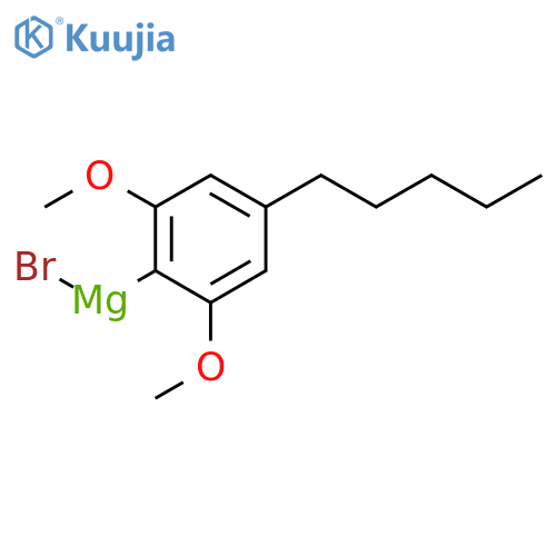 Magnesium, bromo(2,6-dimethoxy-4-pentylphenyl)- structure