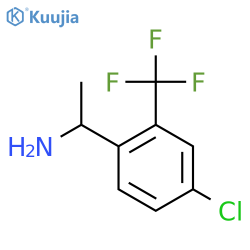 1-4-chloro-2-(trifluoromethyl)phenylethan-1-amine structure