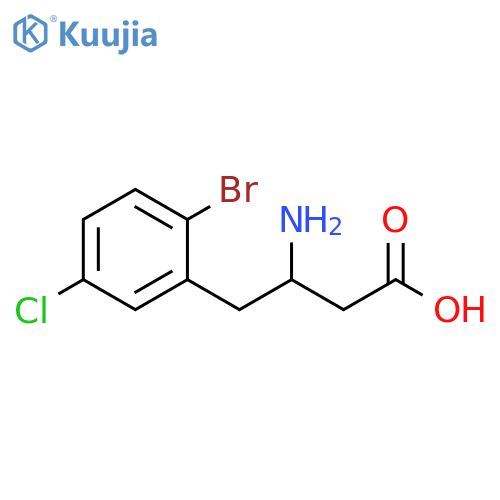 3-Amino-4-(2-bromo-5-chlorophenyl)butyricAcid structure
