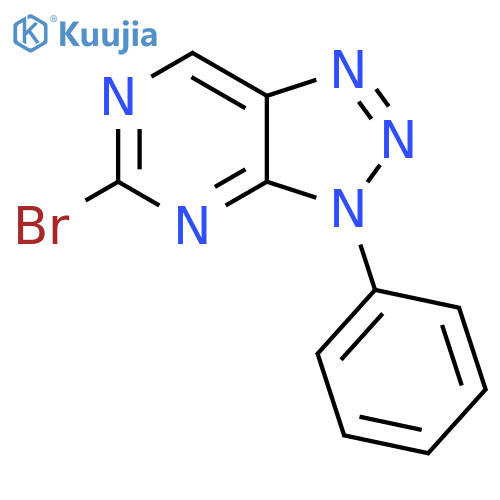 3H-1,2,3-Triazolo[4,5-d]pyrimidine, 5-bromo-3-phenyl- structure