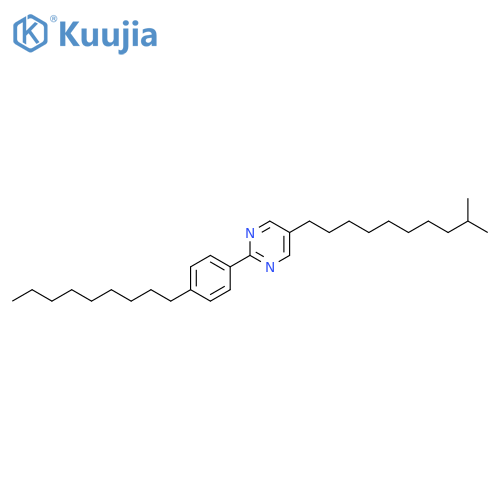 Pyrimidine, 5-(9-methyldecyl)-2-(4-nonylphenyl)- structure