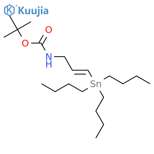 tert-Butyl N-(E)-3-Tributylstannylallylcarbamate structure
