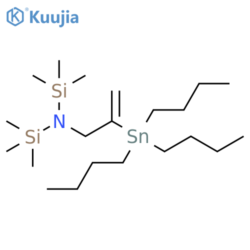 Silanamine,1,1,1-trimethyl-N-[2-(tributylstannyl)-2-propenyl]-N-(trimethylsilyl)- structure