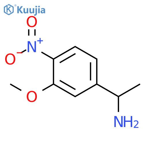 1-(3-methoxy-4-nitrophenyl)ethan-1-amine structure