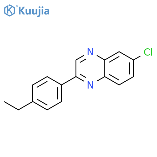 6-Chloro-2-(4-ethylphenyl)quinoxaline structure