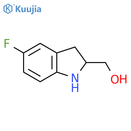 (5-Fluoroindolin-2-yl)methanol structure