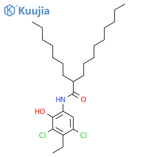 Undecanamide, N-(3,5-dichloro-4-ethyl-2-hydroxyphenyl)-2-heptyl- structure