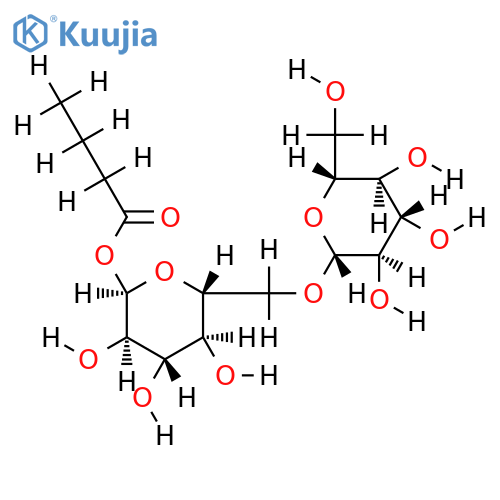 1-O-butanoyl-6-O-beta-D-glucopyranosyl-beta-D-glucopyranose structure