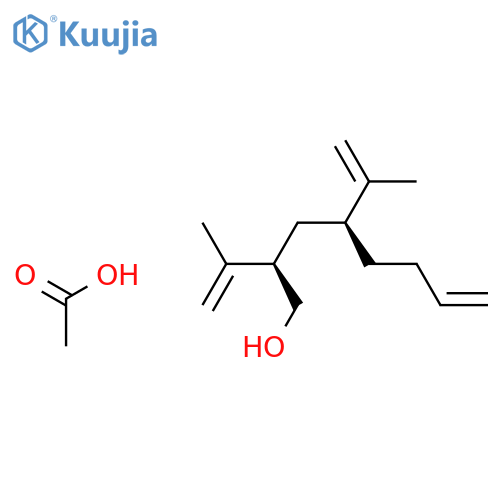 7-Octen-1-ol, 2,4-bis(1-methylethenyl)-, acetate, (R*,S*)-(±)- structure