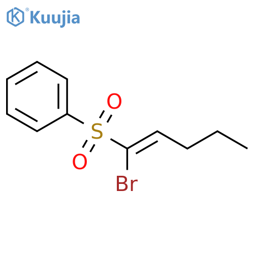 Benzene, [(1-bromo-1-pentenyl)sulfonyl]-, (Z)- (9CI) structure