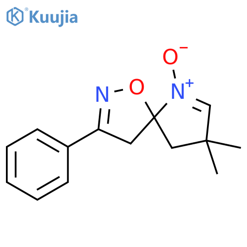 1-Oxa-2,6-diazaspiro[4.4]nona-2,6-diene, 8,8-dimethyl-3-phenyl-, 6-oxide structure
