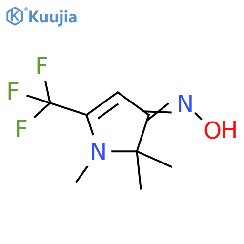 3H-Pyrrol-3-one, 1,2-dihydro-1,2,2-trimethyl-5-(trifluoromethyl)-, oxime structure