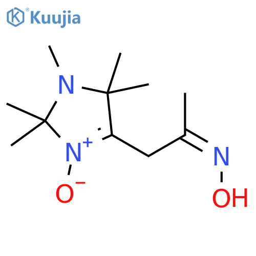 2-Propanone,1-(2,5-dihydro-1,2,2,5,5-pentamethyl-3-oxido-1H-imidazol-4-yl)-, oxime,(Z)- structure