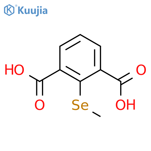 1,3-Benzenedicarboxylic acid, 2-(methylseleno)- structure