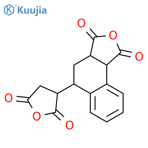 4-(2,5-Dioxotetrahydrofuran-3-yl)-1,2,3,4-tetrahydronaphthalene-1,2-dicarboxylic anhydride structure