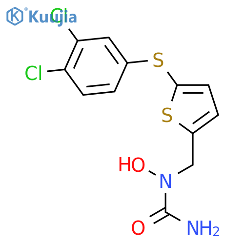 Urea, N-[[5-[(3,4-dichlorophenyl)thio]-2-thienyl]methyl]-N-hydroxy- structure