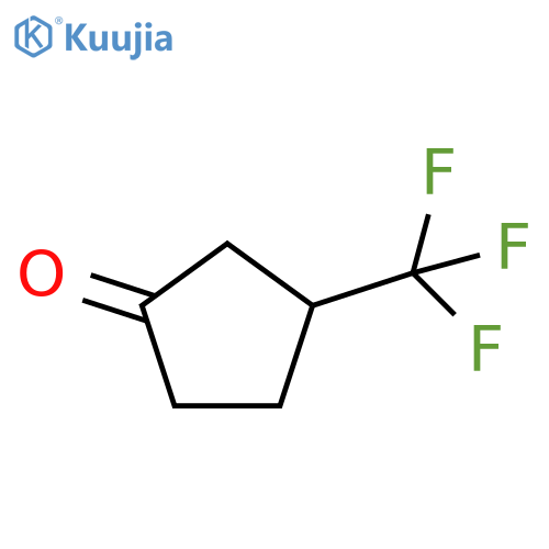 3-(trifluoromethyl)cyclopentan-1-one structure
