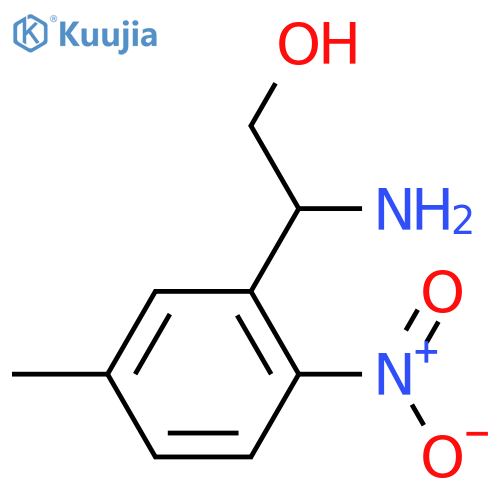 2-amino-2-(5-methyl-2-nitrophenyl)ethan-1-ol structure