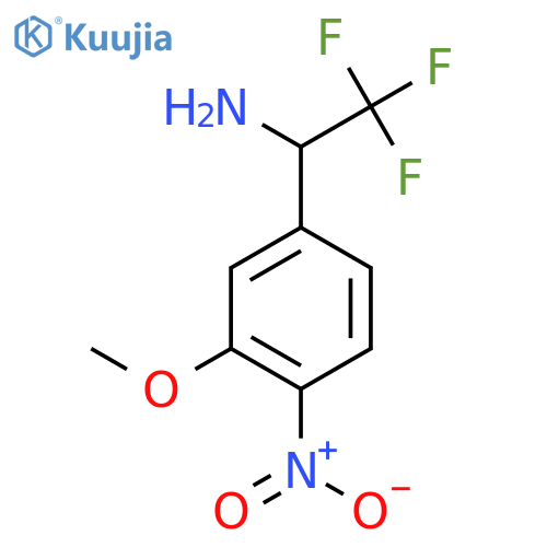 2,2,2-Trifluoro-1-(3-methoxy-4-nitrophenyl)ethan-1-amine structure