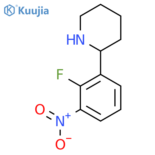 2-(2-fluoro-3-nitrophenyl)piperidine structure