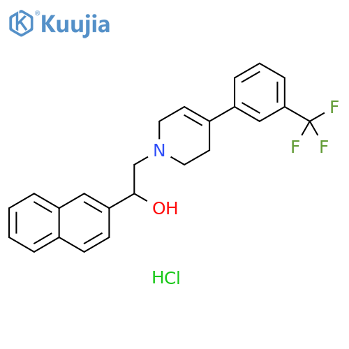 1(2H)-Pyridineethanol, 3,6-dihydro-α-2-naphthalenyl-4-[3-(trifluoromethyl)phenyl]-, hydrochloride (1:1) structure