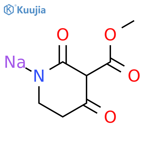 Sodium 3-(methoxycarbonyl)-2,4-dioxopiperidin-1-ide structure