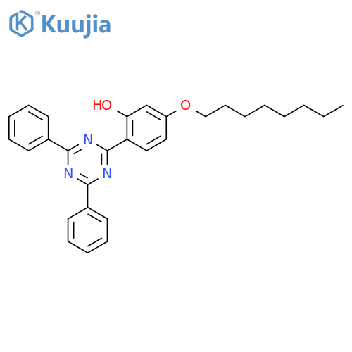 Phenol, 2-(4,6-diphenyl-1,3,5-triazin-2-yl)-5-(octyloxy)- structure