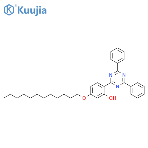 Phenol, 2-(4,6-diphenyl-1,3,5-triazin-2-yl)-5-(dodecyloxy)- structure