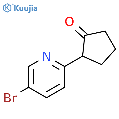 2-(5-Bromo-pyridin-2-yl)-cyclopentanone structure