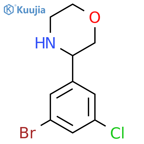 3-(3-BROMO-5-CHLOROPHENYL)MORPHOLINE structure