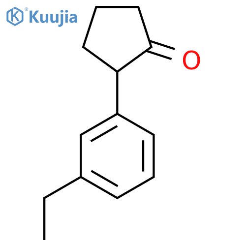 2-(3-Ethylphenyl)cyclopentan-1-one structure